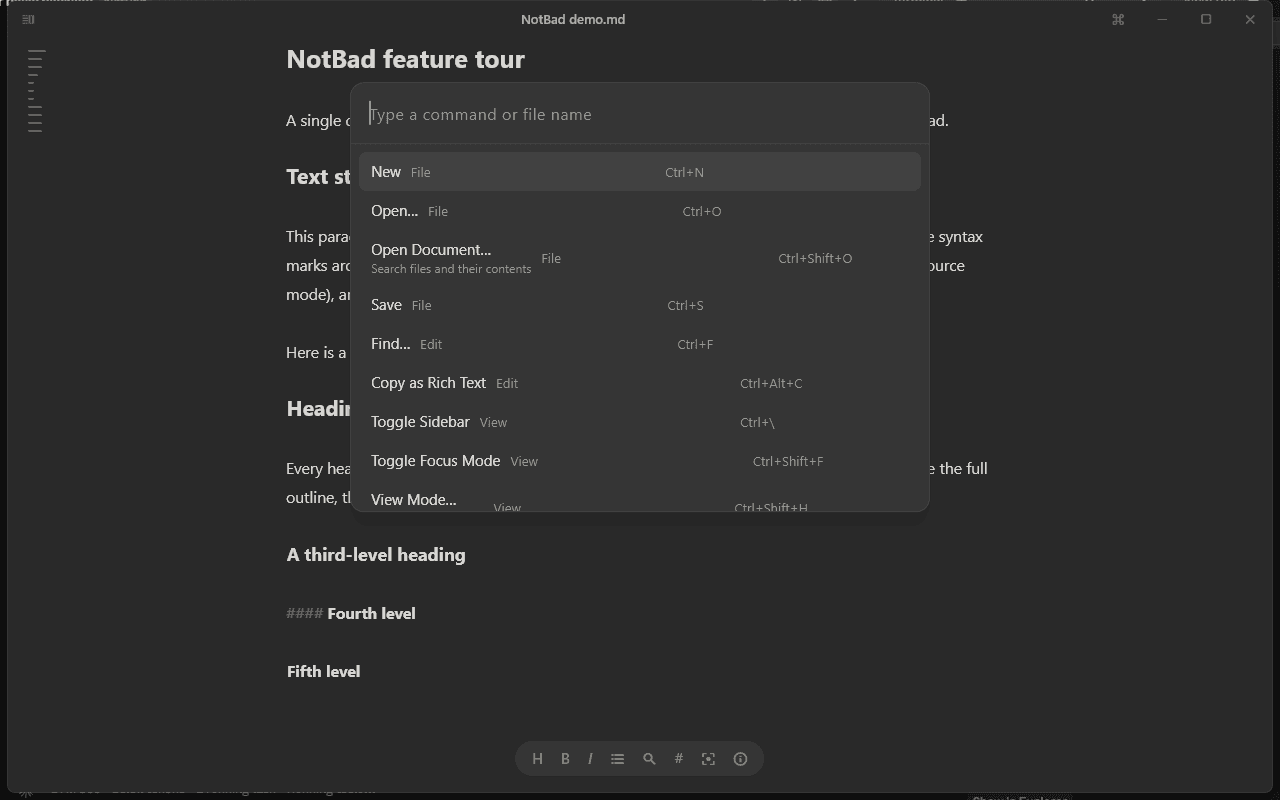 NotBad — The Words Are the Interface