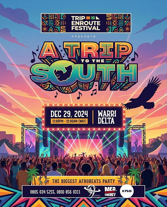 Trip to the South — Afrobeats Poster