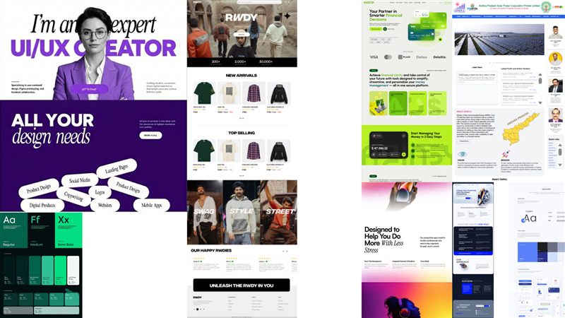 UI/UX Design Systems Collage